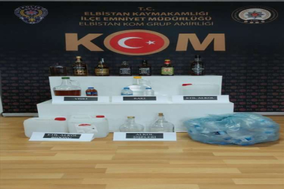 Kahramanmaraş'ta sahte içki operasyonunda şüpheli gözaltına alındı