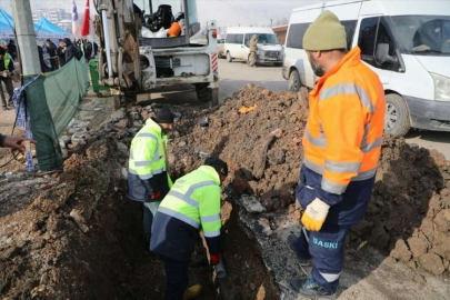 Elbistan'a içme suyu verilmeye başlandı