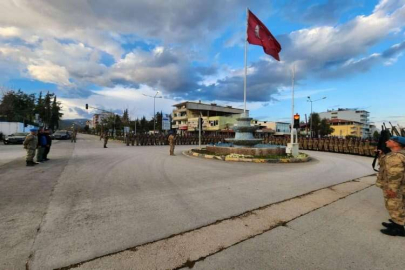 Hatay'da görevini tamamlayan jandarmalar 