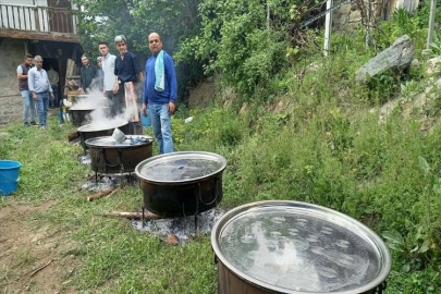 ANKARA - Beypazarı’nın kırsal Dudaş Mahallesinde şükür duası yapıldı