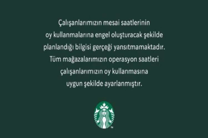 Starbucks, sosyal medyada seçim ile ilgili yayılan iddiayı yanıtladı