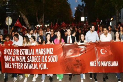 19 Mayıs için yürüdüler