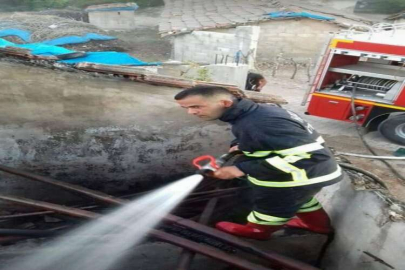 Hatay'da yangına müdahale ederken elektrik akımına kapılan itfaiye eri öldü