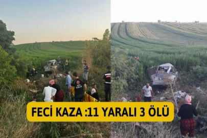 Karacabey’de feci kaza:11 yaralı, 3 ölü