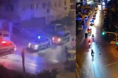 Kağıthane’de polis ekiplerinden şehit polis anısına araç konvoyu