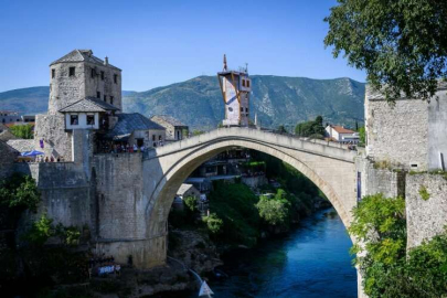 Mostar Köprüsü'nde Red Bull Cliff Diving heyecanı yaşandı