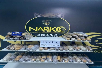 Adana’da 20 kilo 700 gram esrar ele geçirildi, 1 kişi tutuklandı