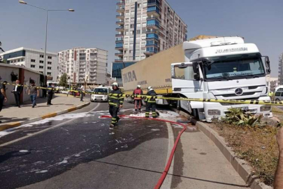 ’Dur’ ihtarına uymayan tır sürücüsü, lastiklere ateş edilerek durduruldu