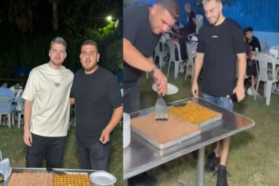 Adana Demirsporlu futbolcuların baklava keyfi