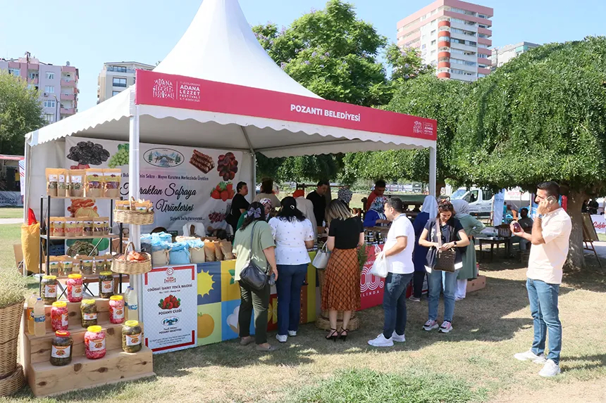 Pozantı'nın organik lezzetleri lezzet festivali'nde ilgi odağı oldu