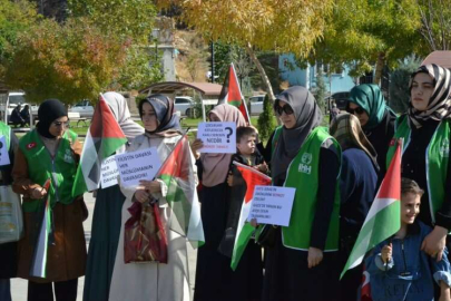 Kahramanmaraş'ta Filistin'e destek gösteri düzenlendi