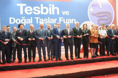 2.Tesbih ve Doğal Taşlar Fuarı kapılarını açtı