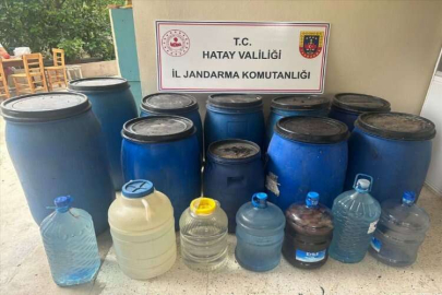 Hatay'da 350 litre sahte içki ele geçirildi