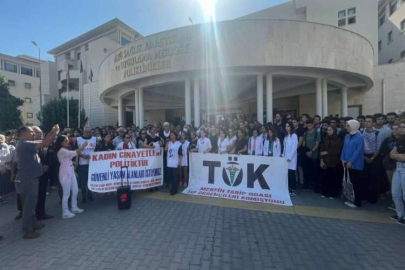 Mersin'de sağlıkçılara yönelik şiddet protesto edildi