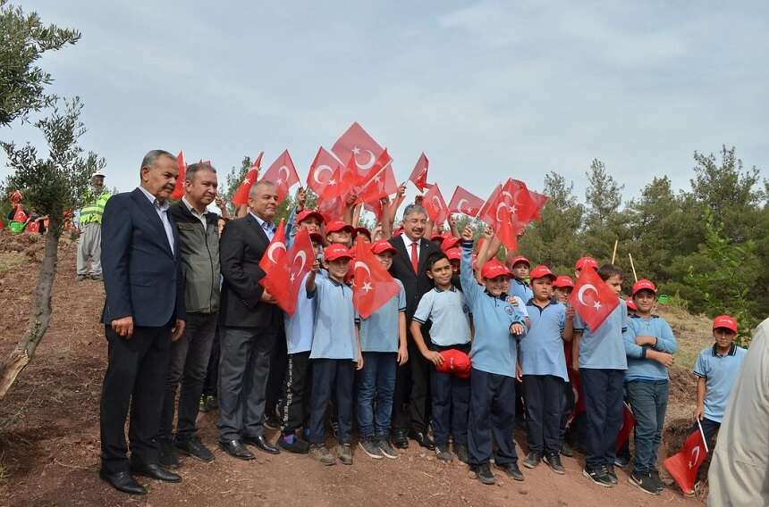 Osmaniye'de Cumhuriyetin 100. Yılına özel hatıra ormanı 2