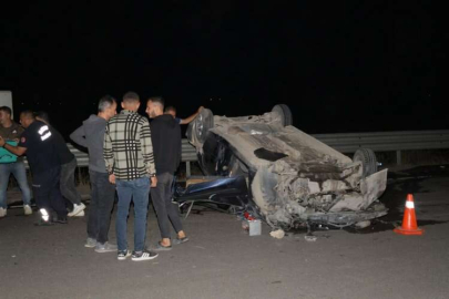 Hatay'da devrilen otomobildeki 1 kişi öldü, 1 kişi yaralandı