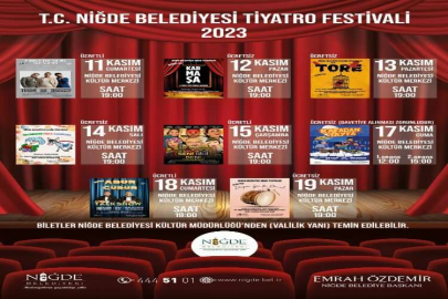 Niğde Belediyesi’nden Tiyatro Festivali