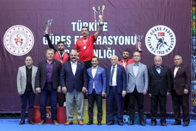 Serbest Güreş 1. Lig'de şampiyon Kahramanmaraş Güreş İhtisas Spor Kulübü oldu