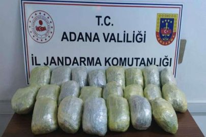 Adana'da 12 kilogram esrar maddesi ele geçirildi