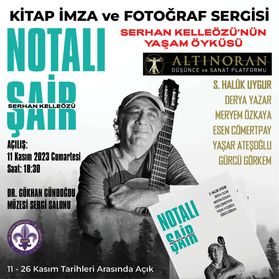 notalı şairden sergi