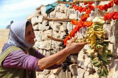 Kahramanmaraş’ta sebzeler kurutulup kışa hazırlanıyor