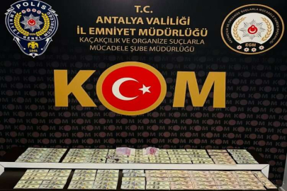 Antalya'da sahte para operasyonunda 3 şüpheli tutuklandı