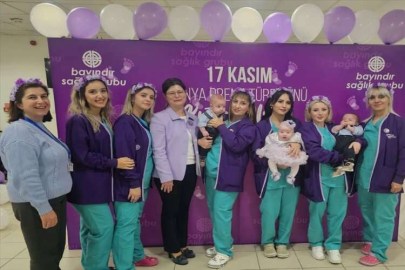 Dünya Prematüre Günü, Bayındır Söğütözü Hastanesi’nde prematüre bebekler ve aileleri ile kutlandı