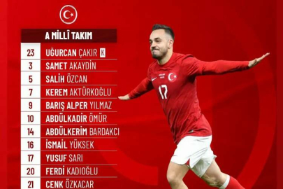 A Millî Takımda Galler maçı ilk 11'i belli oldu