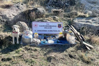 Kahramanmaraş'ta terör operasyonunda yaşam malzemeleri ele geçirildi