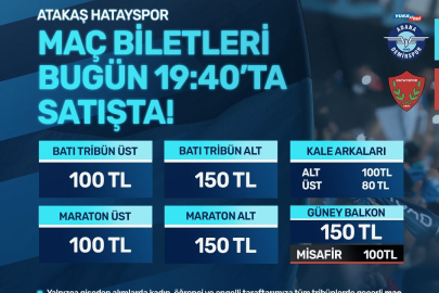 Adana Demirspor - Hatayspor maçı bilet fiyatları belli oldu