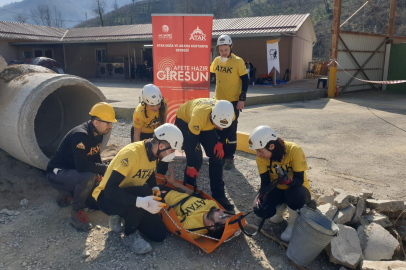 Giresun'da ATADAK ve UMKE tarafından deprem tatbikatı gerçekleştirildi