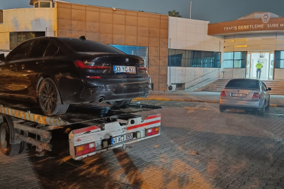 Mersin'de drift yapan sürücüye ağır cezai işlem