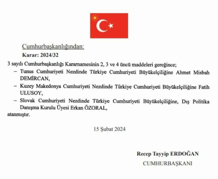 Tunus Büyükelçiliğine atanan Ahmet Misbah Demircan kimdir, nerelidir, kaç yaşındadır 2