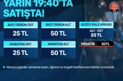 Adana Demirspor - Fatih Karagümrük maçının biletleri satışa sunuluyor