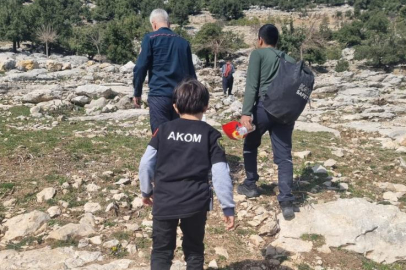 Kozan'da mahsur kalmış keçi, CANKUR ve AKOM ekiplerince kurtarıldı