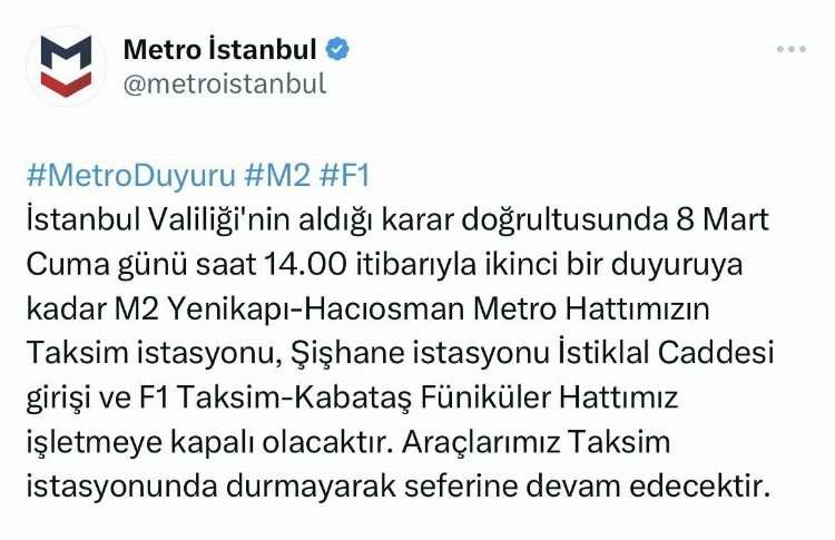 taksim metro güvenlik önlemleri