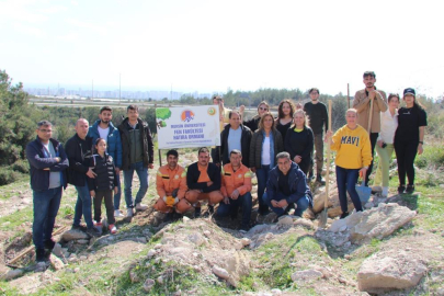 MEÜ ve Orman Bölge Müdürlüğü iş birliğinde fidanlar toprakla buluşturuldu