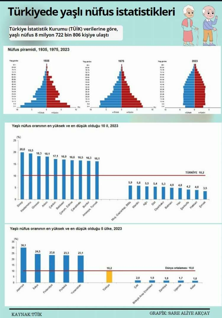 türkiye yaşlı nüfusu