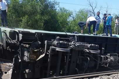 Kazakistan'ın Aktöbe Bölgesinde tren kazası meydana geldi