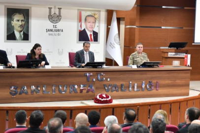 Şanlıurfa Valisi Hasan Şıldak başkanlığında seçim güvenliği koordinasyon toplantısı yapıldı