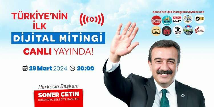 Soner Çetin, sosyal medya üzerinden Dijital Miting düzenleyecek 2