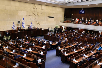 İsrailli rehinelerin yakınları meclis oturumunu boyayla protesto etti