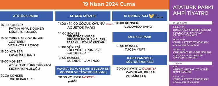 portakal çiçeği festivali programı