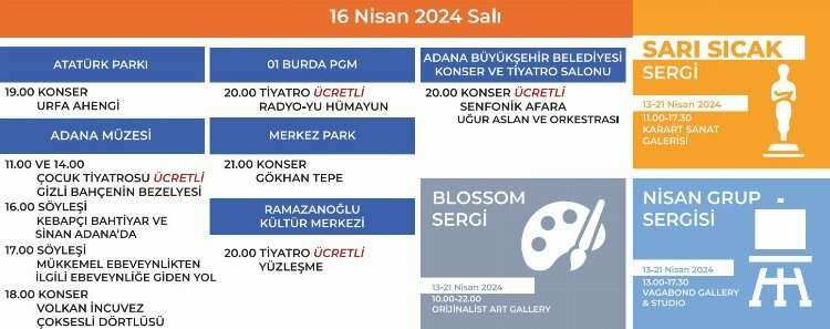 portakal çiçeği festivali programı