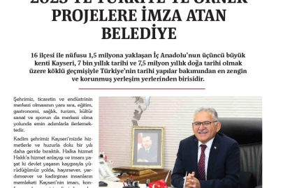 Kayseri Büyükşehir Belediyesi, Türkiye Belediyeler Birliği Dergisi'nde örnek projeleriyle tanıtıldı