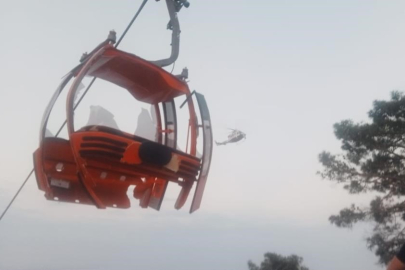 Antalya teleferik kazası anı telefon kamerasına yansıdı