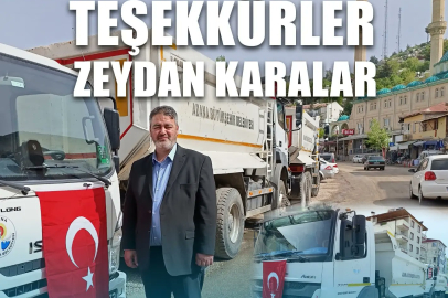 Aladağ Belediyesi'nde kamyon sorunu Zeydan Karalar'ın müdahalesiyle çözüldü