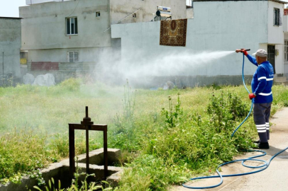 Adana Büyükşehir Belediyesi ekipleri ilaçlama çalışmalarını sürdürüyor