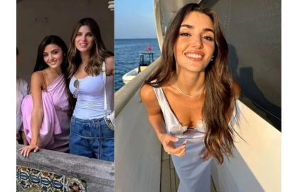 Hande Erçel ve eltisi Lizbon tatilinde