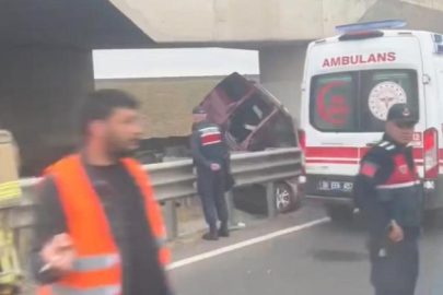 Polatlı'da hızlı tren köprüsüne araç çarpması sonucu 3 ölü, 2 yaralı